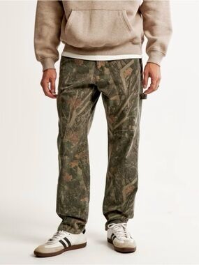 Abercrombie & Fitch Loose Workwear Camouflage Cargo Pants Men’s Size 30x30